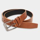 Men's Tan Polyurethane Formal Belt, , small image number null
