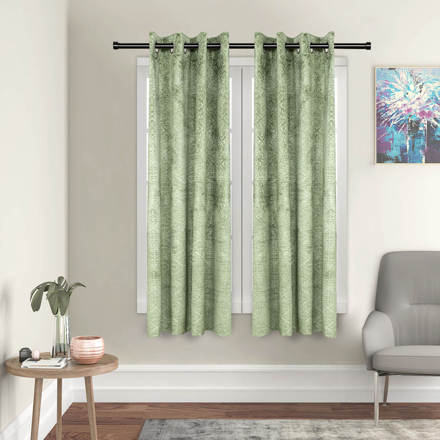 5ft. Green Window Curtain, , large image number null