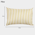 Yellow Striped Pillow, , small