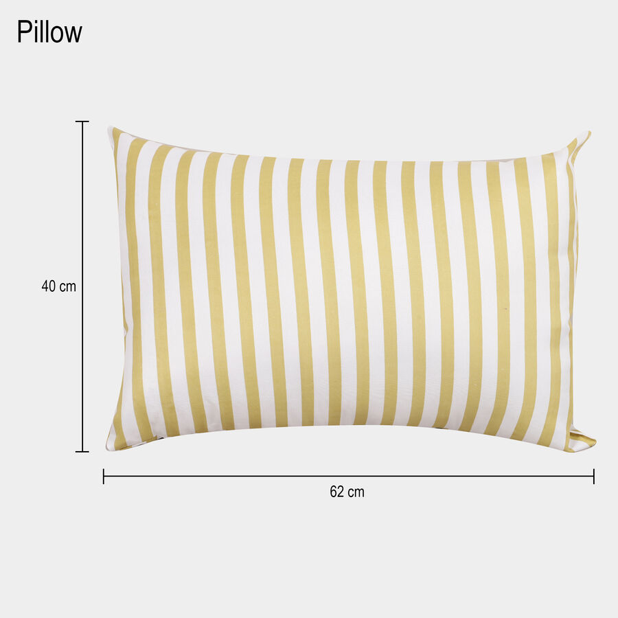 Yellow Striped Pillow, , large