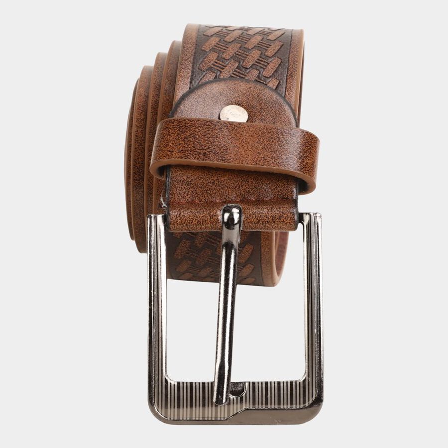 Men's Tan Polyurethane Casual Belt, , large image number null
