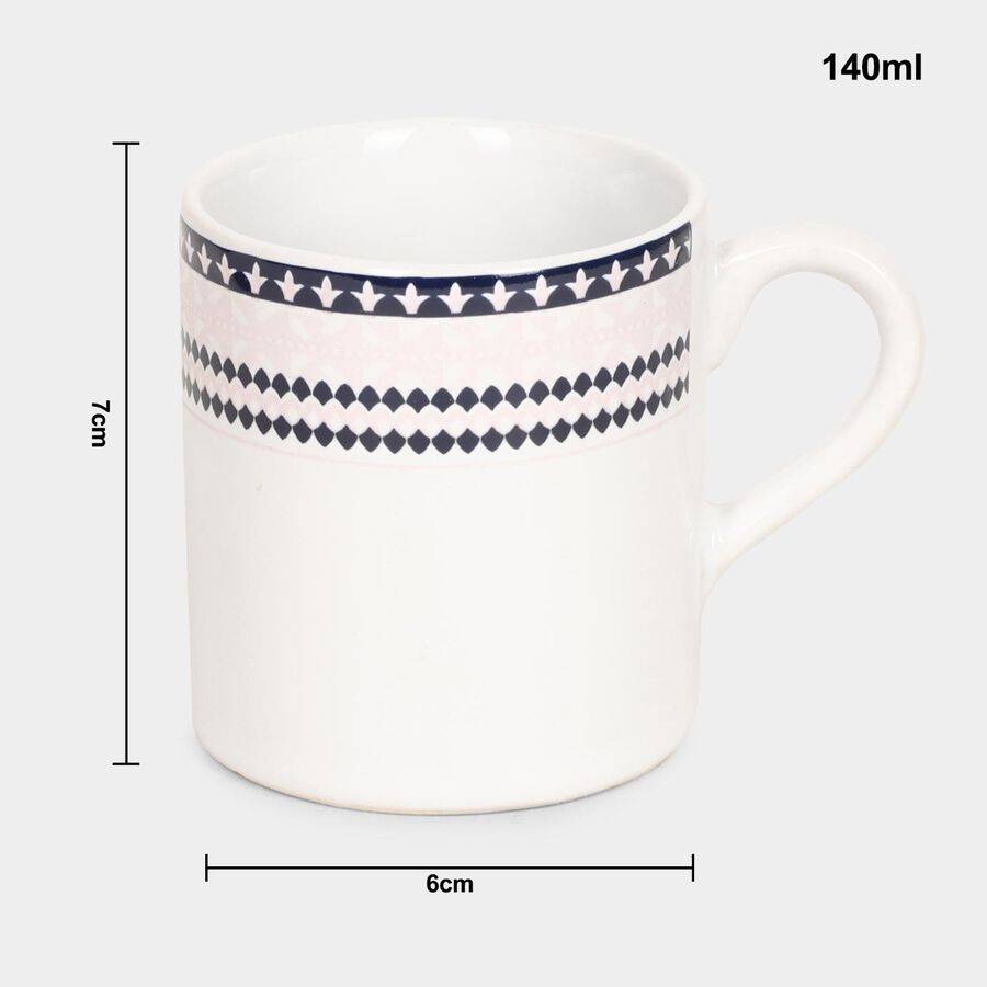 140ml Stoneware Cup, Set of 6, , large