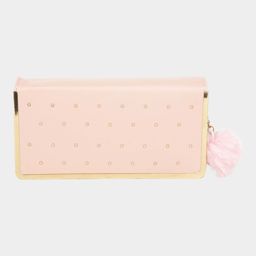 Women's Polyurethane Zipper Hand Pouch, , large image number null