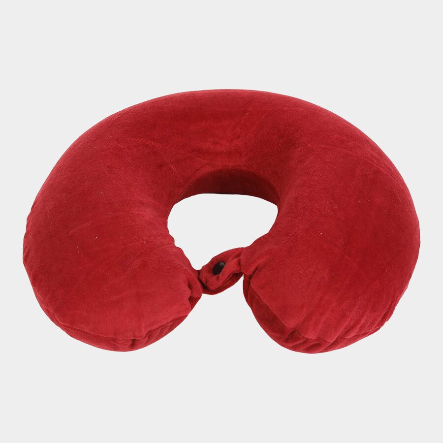 Maroon Memory Foam Neck Pillow, , large image number null