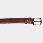 Men's Brown Polyurethane Formal Belt, , small image number null