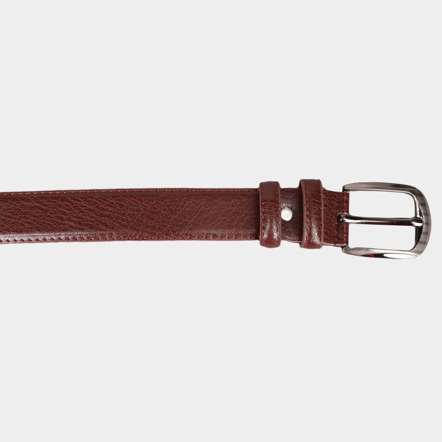 Men's Brown Polyurethane Formal Belt, , large image number null