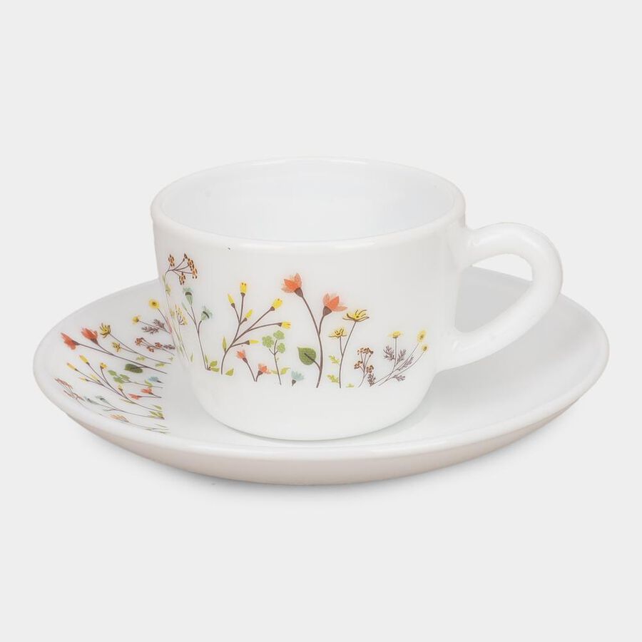 130ml Opalware Cup & Saucer Set of 6, , large image number null