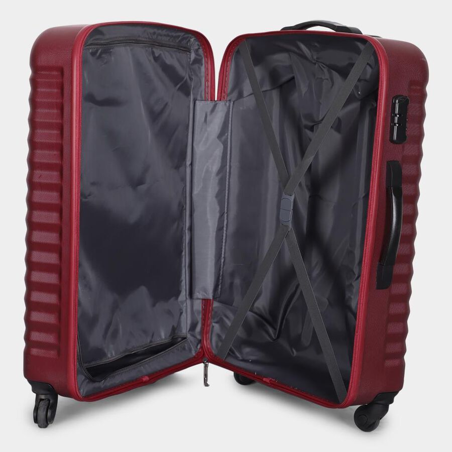 4-Wheel Wine Polypropylene Hard Case Trolley, Small + Medium + Large, , large image number null