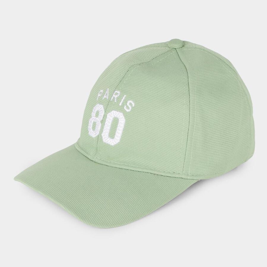 Men's Green cotton Cap, , large