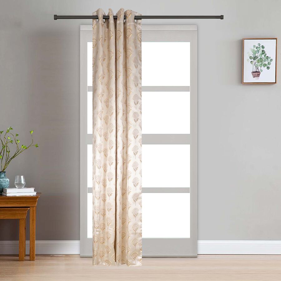 7ft. Grey Microfiber Door Curtain, , large image number null