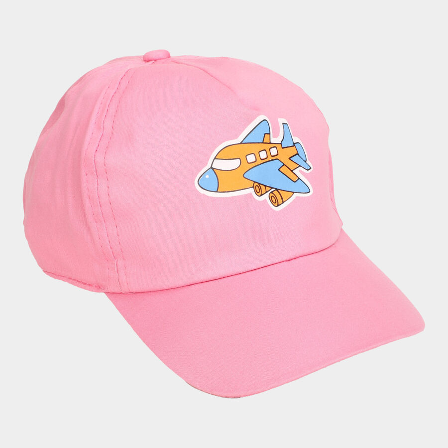 Kid's Light Pink Canvas Cap, , large image number null