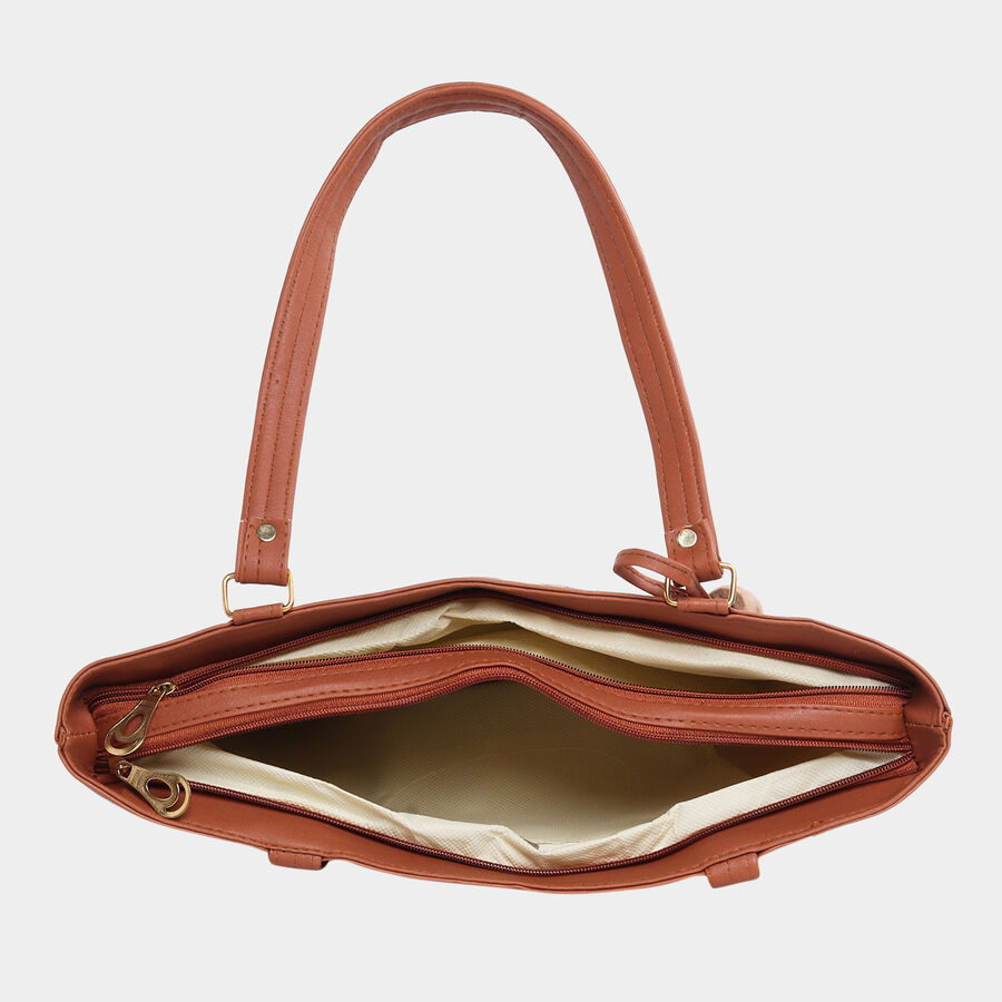 Women Solid Rust Handbag, , large image number null