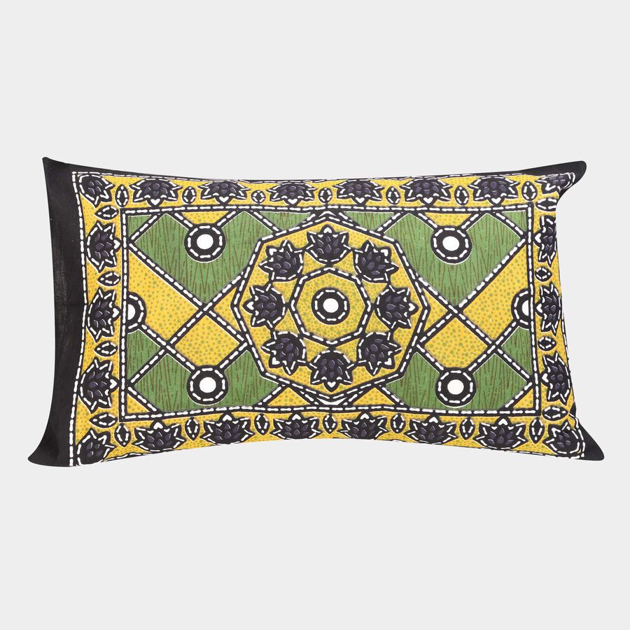 Multicolour Cotton Pillow Cover, , large image number null