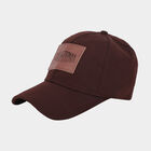 Men's Brown Fabric Cap, , small