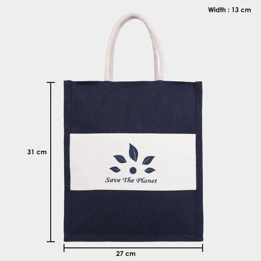 Dark Blue Canvas Lunch Bag, , large image number null