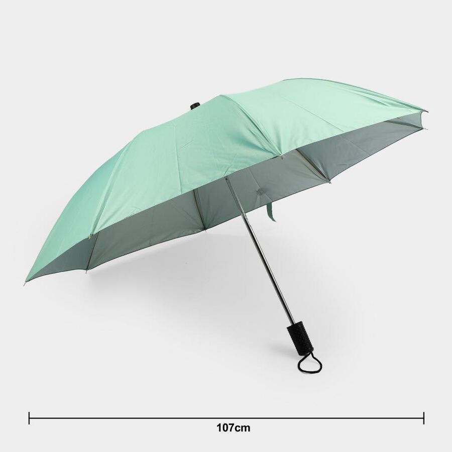 Woman's Light Green Polyester Umbrella, , large