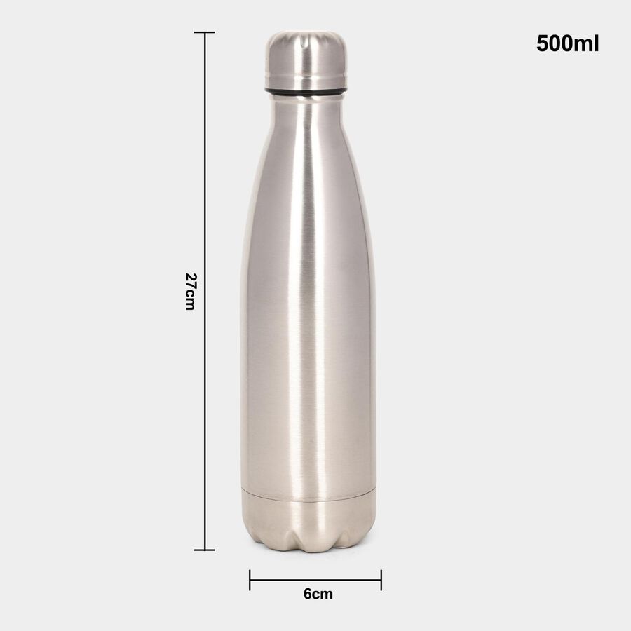 500 ml Steel Insulated Bottle | 24 Hours Hot and Cold Water Bottle, , large image number null