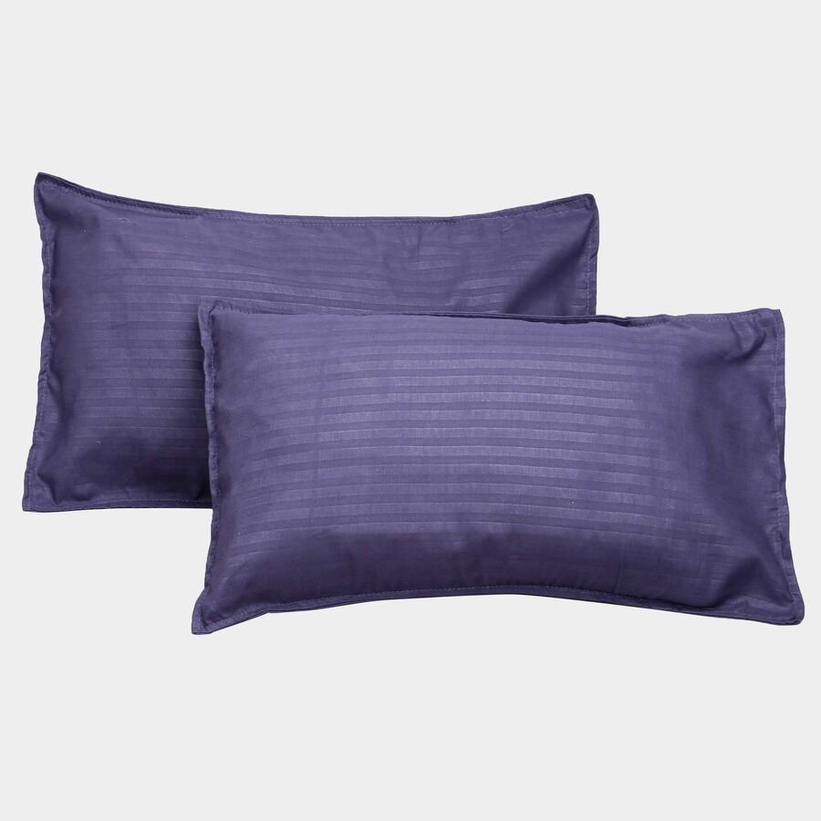 Blue Cotton Pillow Cover Set of 2, , large image number null
