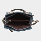 Women's Teal Blue Polyurethane Tote Bag, , small image number null