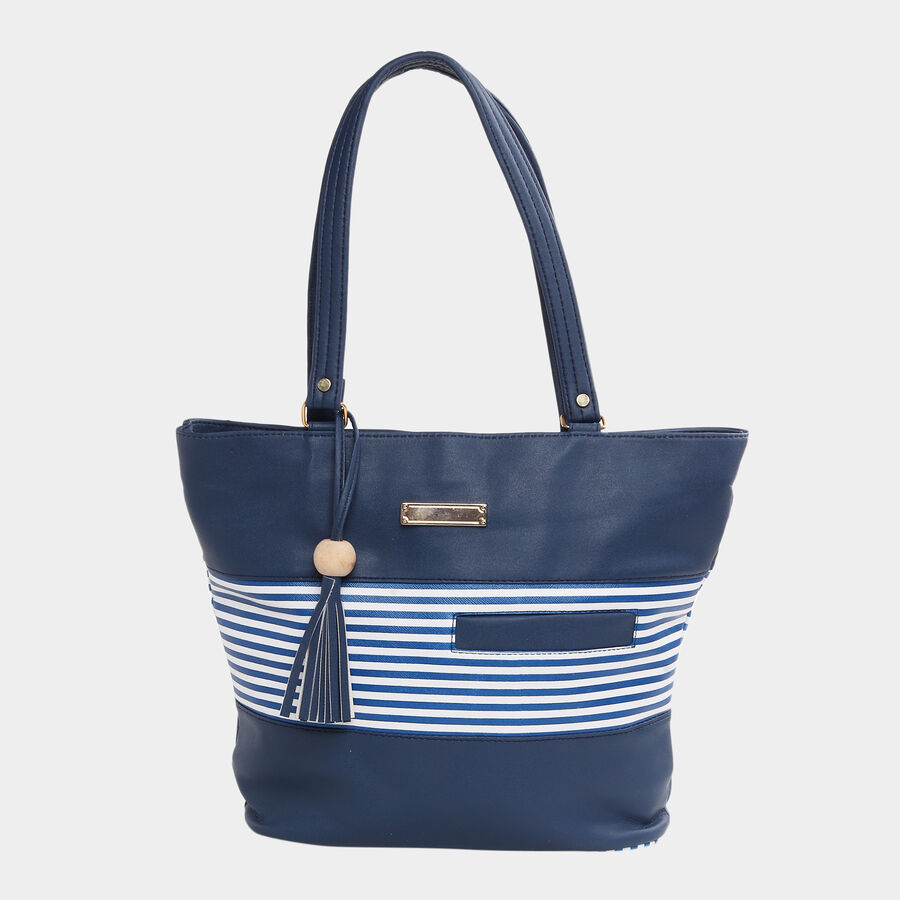 Women Embellished Blue Handbag, , large image number null