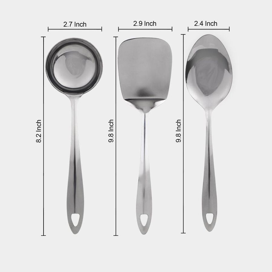 Steel Kitchen Tool Set, Set of 4, , large image number null