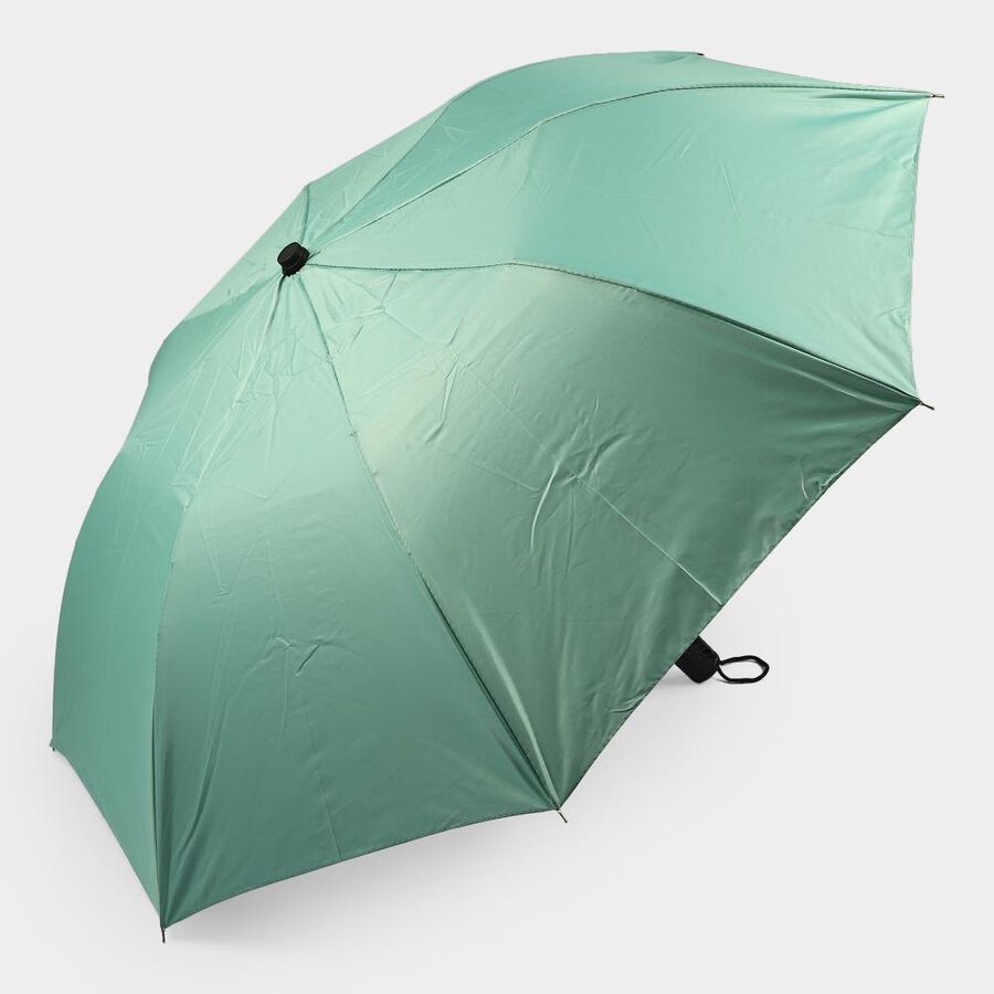Woman's Light Green Polyester Umbrella, , large
