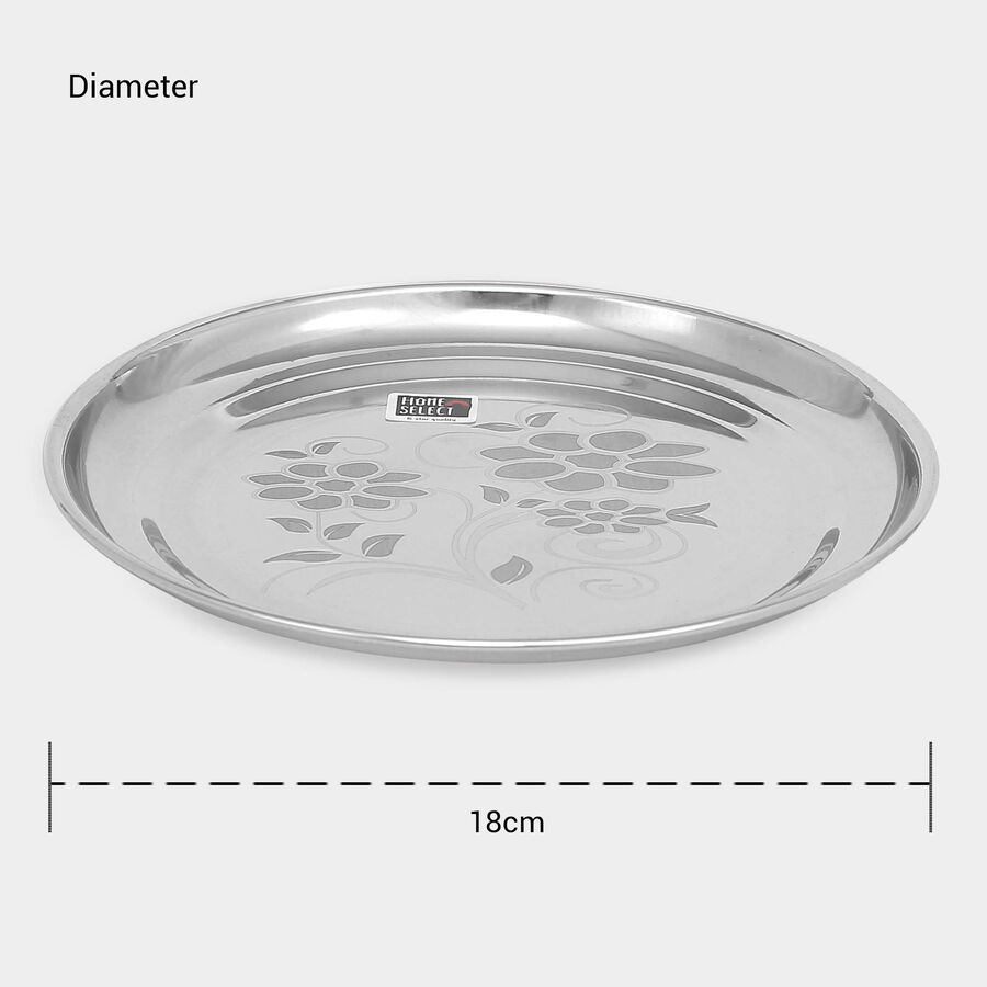 Stainless Steel Plate, 18.5 cm, , large image number null
