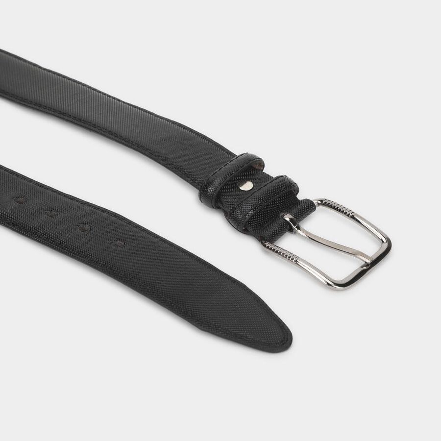 Men's Black Pu Casual Belt, , large