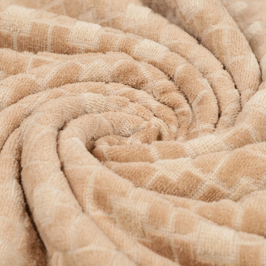 Beige Cotton Bath Towel, , large image number null