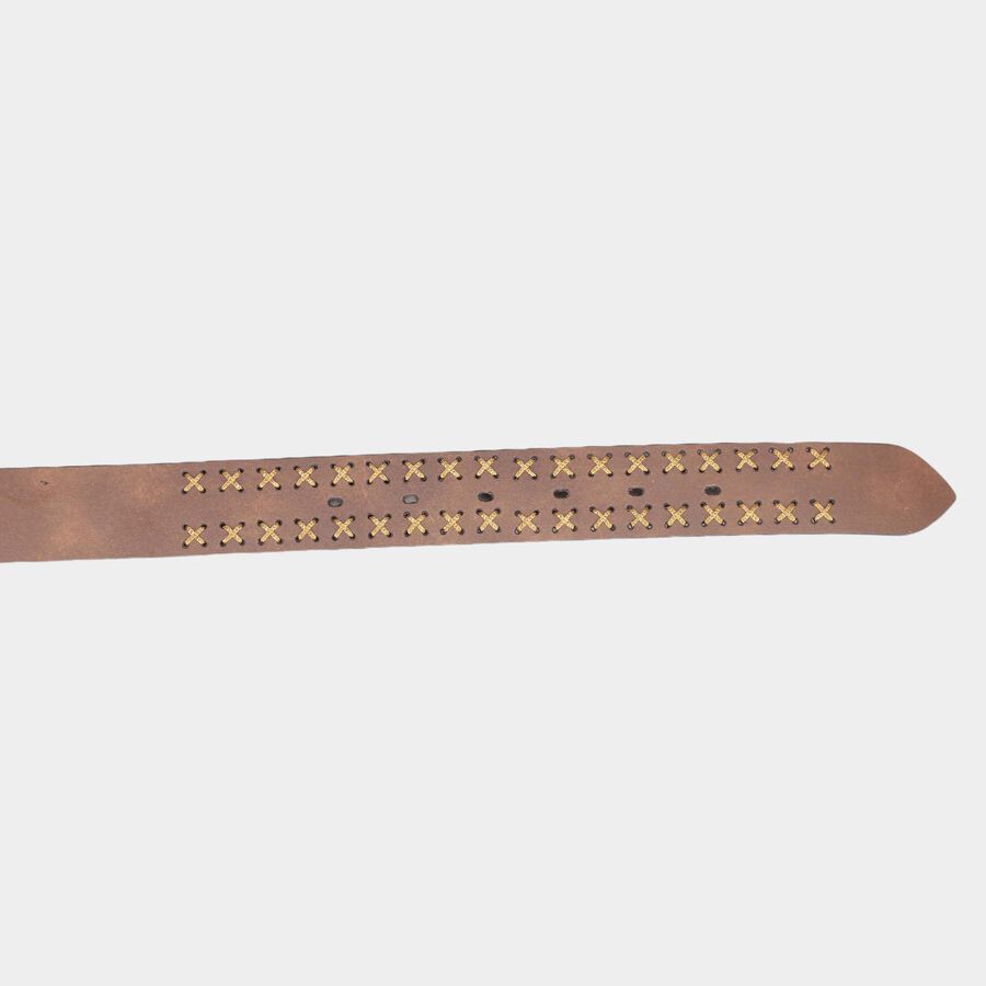 Men's Polyurethane Casual Belt, Size 40, Braided/Weaving, , large image number null