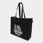 Women's Black Canvas Tote Bag, , small image number null
