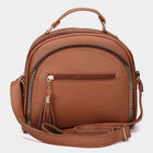 Women Plain Tan Sling Bag, , small image number null