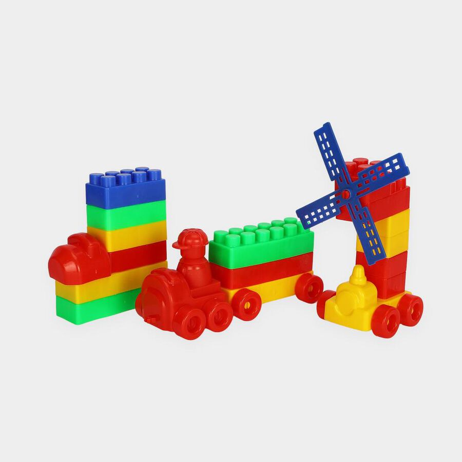 APEX Pre School Building Blocks Plastic Set, , large
