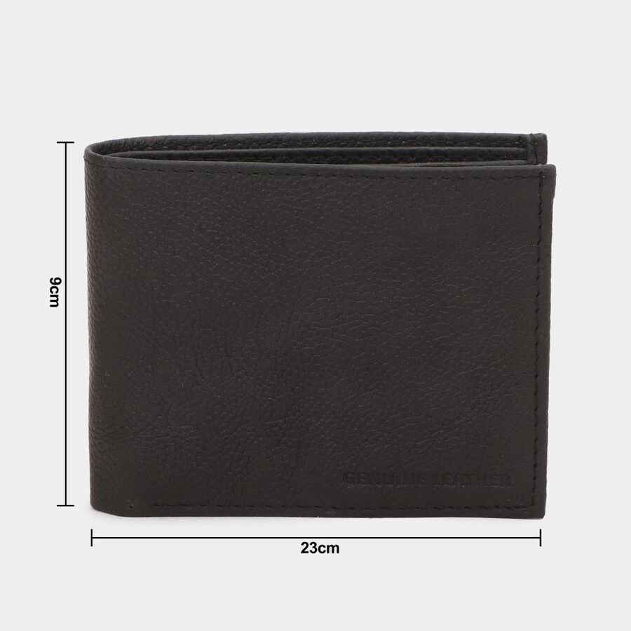Men's BlackLeather Wallet, , large