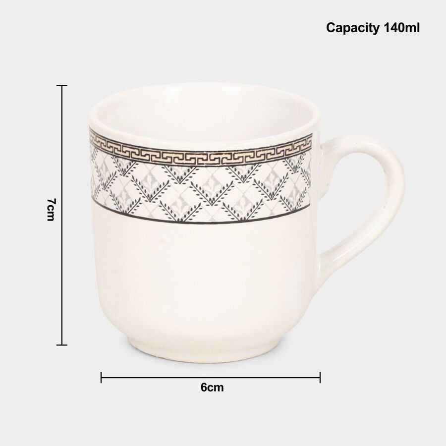140 मिली स्टोनवेयर कप, 6 का सेट, , large image number null