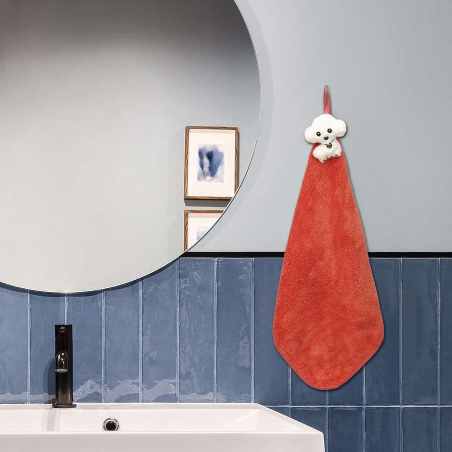 330 GSM Rust Microfiber Wash Basin Towel, , large image number null