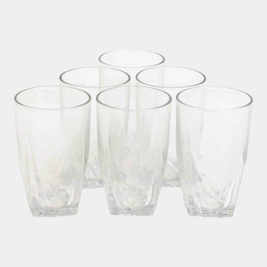 Set of 6 Glass Tumblers, 220 ml, , large image number null