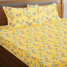 120 GSM Yellow Polycotton Double Bedsheet, , small image number null