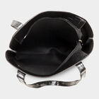 Women's Black Polyurethane Tote Bag, , small image number null