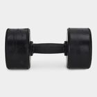 Black Rub-Iron Dumbbells, , small