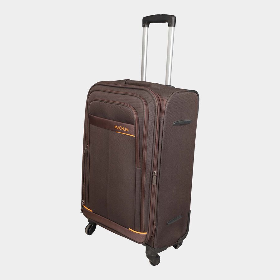 4-Wheel 2 Tone Fabric Soft Case Trolley, Medium, , large image number null