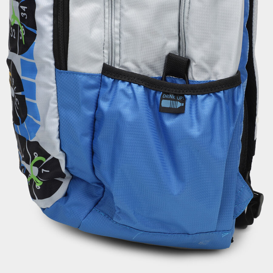 Light Blue Fabric Backpack, , large