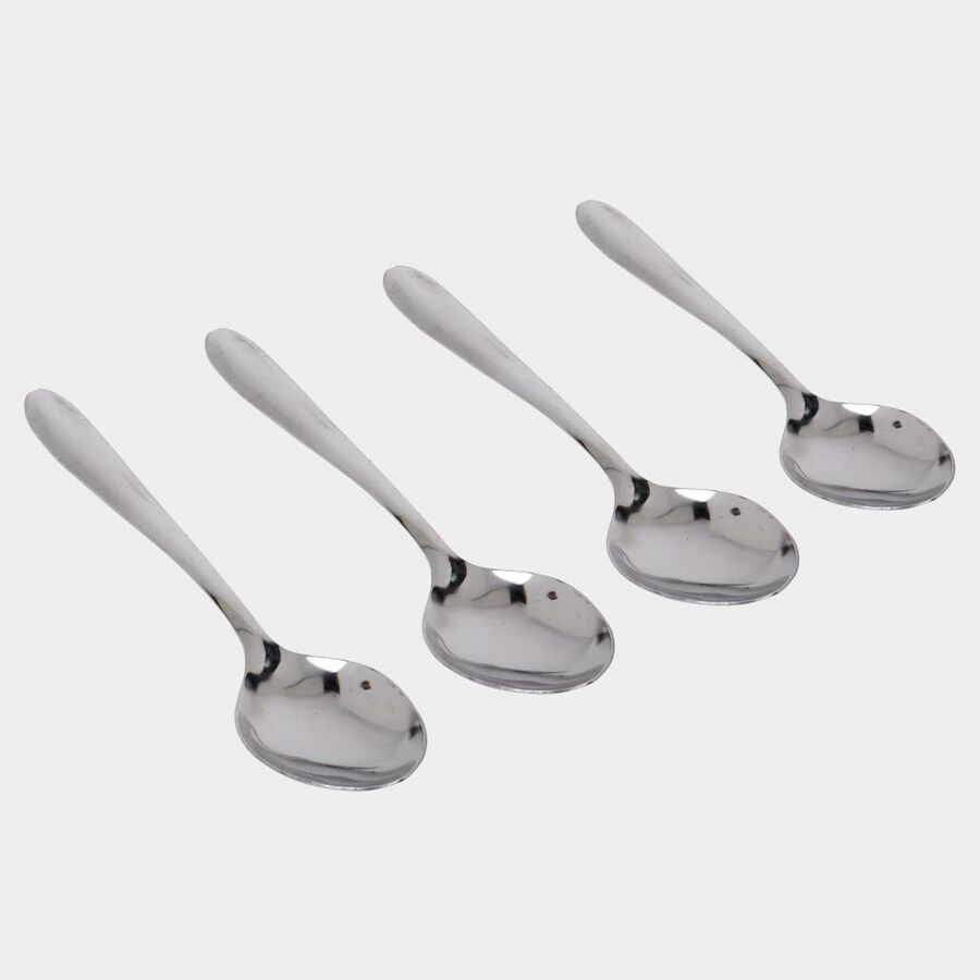 Set of 4 Dessert Spoons, , large image number null