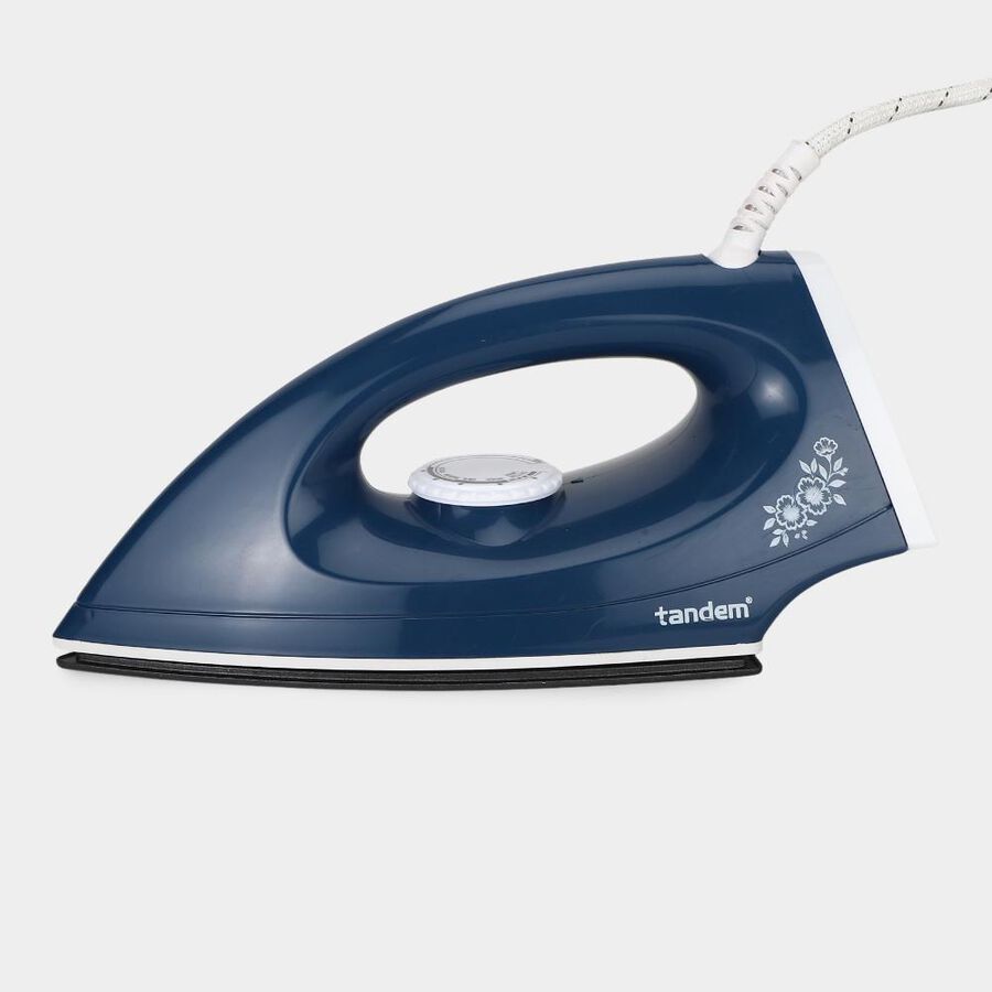Dry Iron 1000W, With Temperature indicator LED, Non-stick soleplate, Shockproof body, Thermal fuse protection, , large