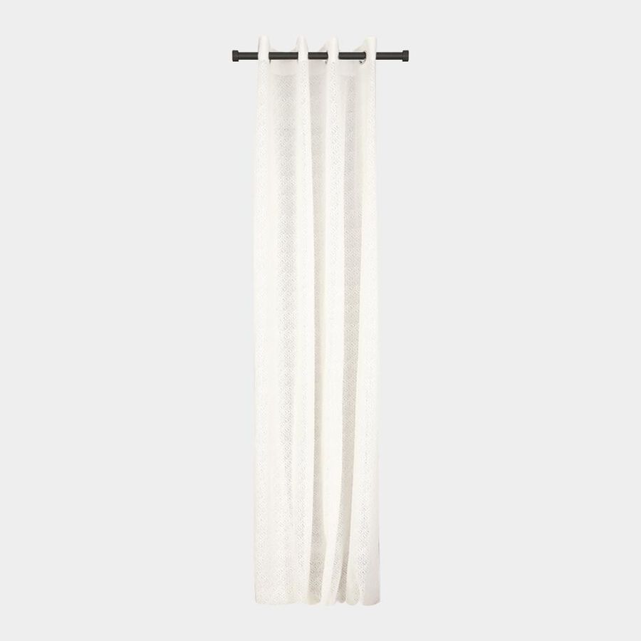 9ft. White Microfiber Long Door Curtain, , large image number null