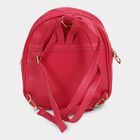 Kid's Colour Block Polyurethane Backpack, , small image number null