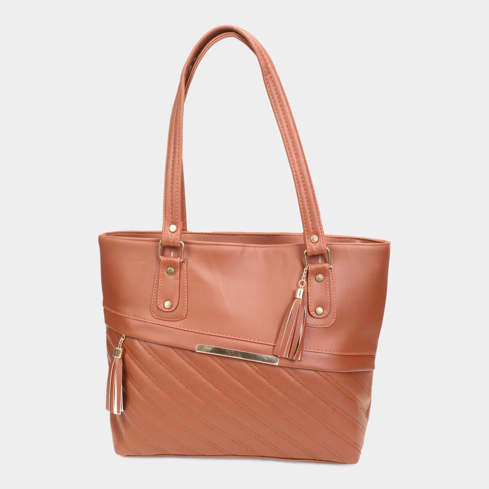 Lucky Charm                         Women's Tan Polyurethane Tote Bag