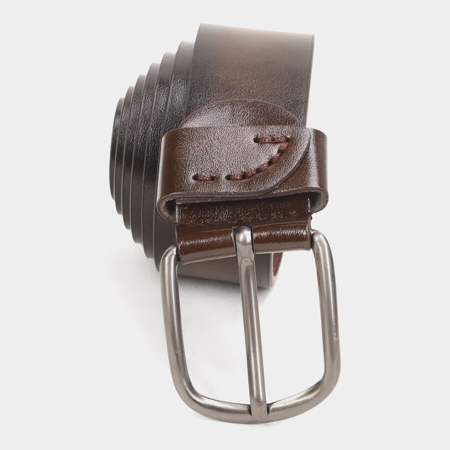 Men's Brown Polyurethane Casual Belt, , large image number null