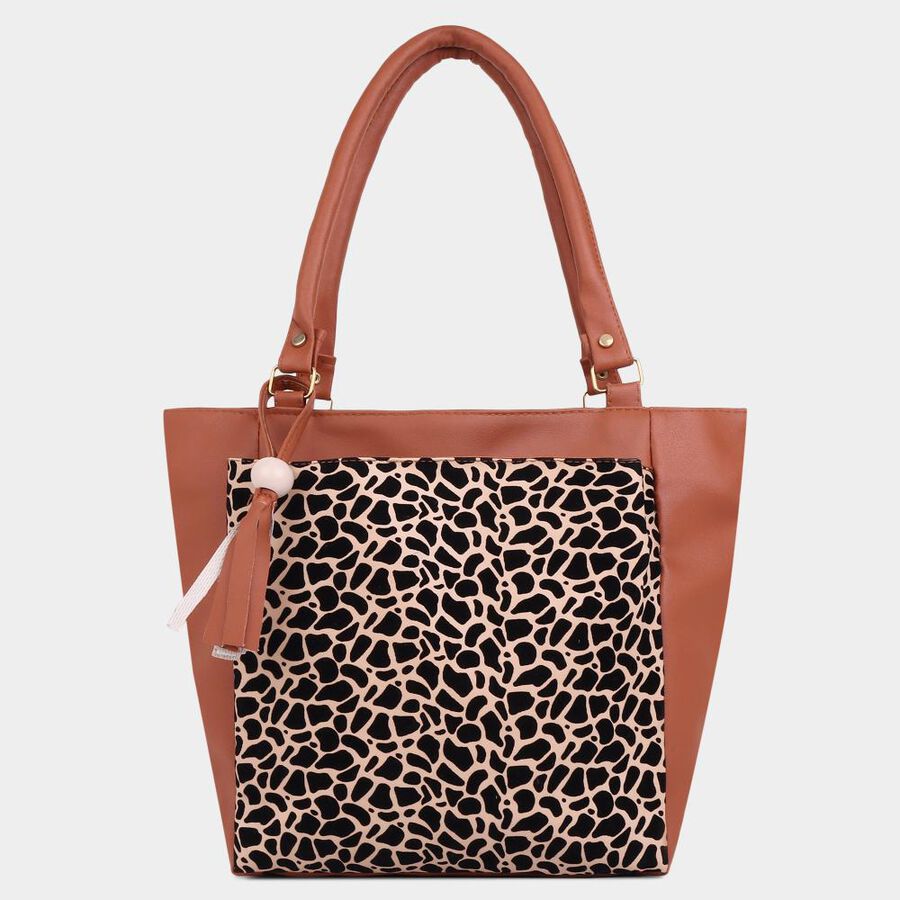 Women's Tan Polyurethane Hand Bag, , large image number null
