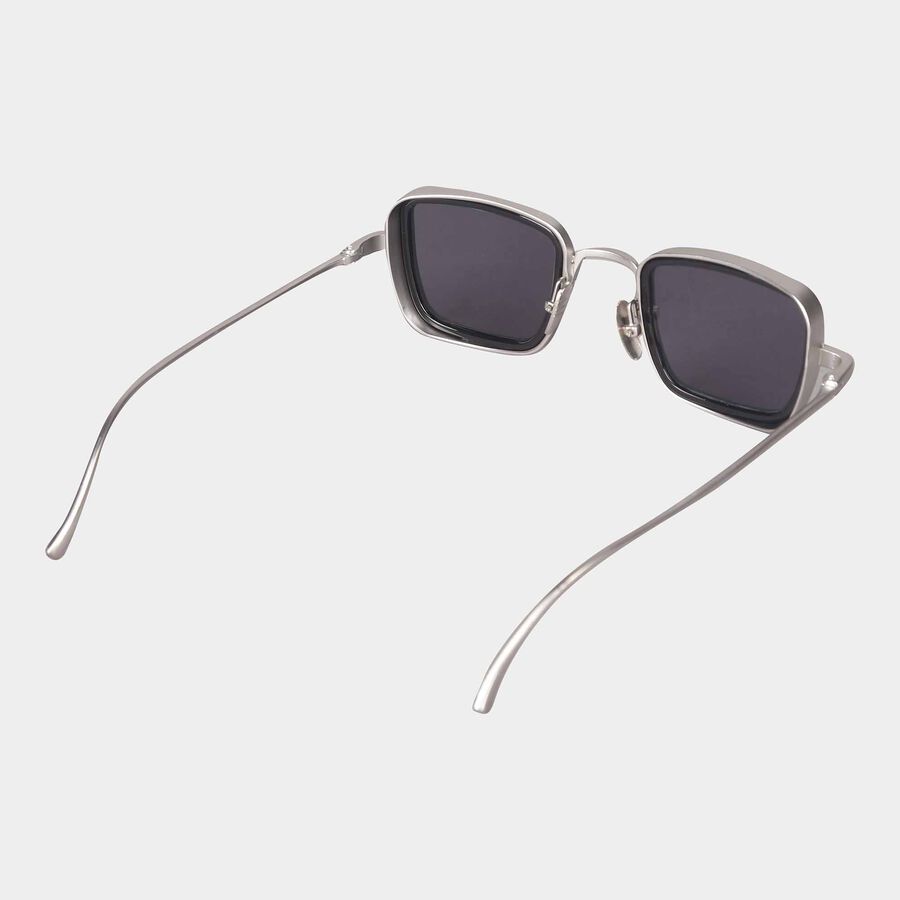 Men's Metal Gradient Rectangle Sunglasses, , large image number null